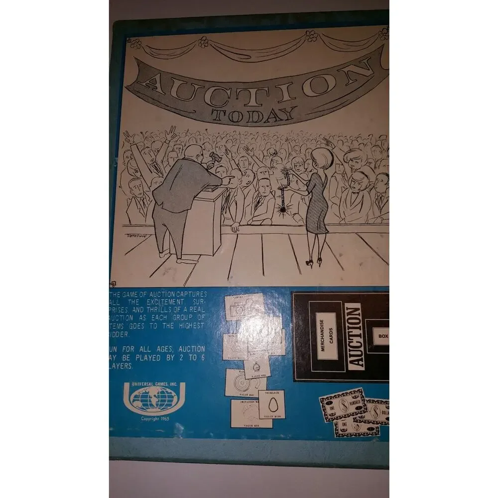 Vintage Auction The Bid and Buy Board Game Complete First Edition
